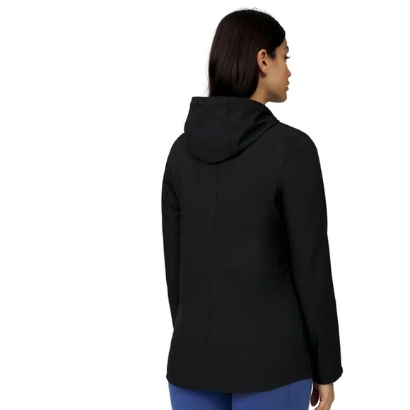 Free Country woman’s Anotak rain jacket faux fur lining hooded black zip up - Picture 5 of 17